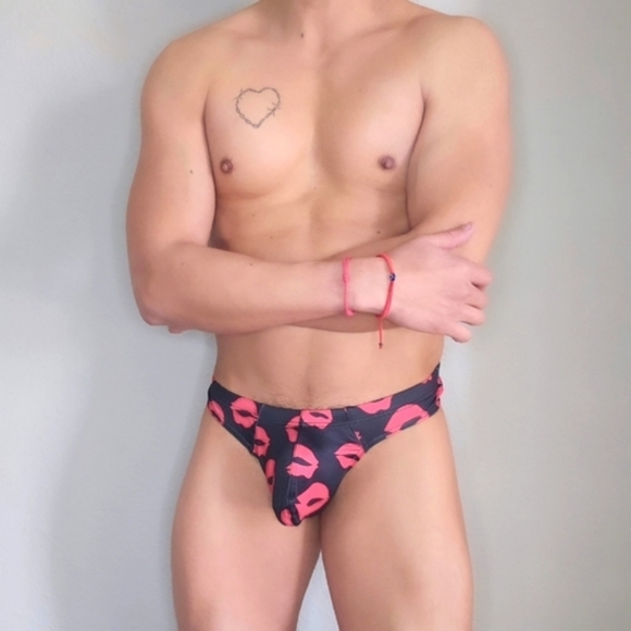 Other - Men's Thong Black and Red Underwear